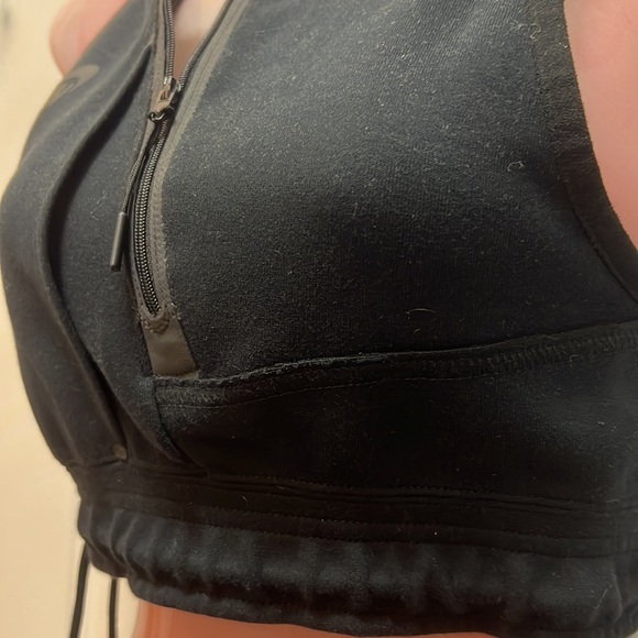 Nike Tech Fleece Half Zip Sports Bra - Picture 2 of 7